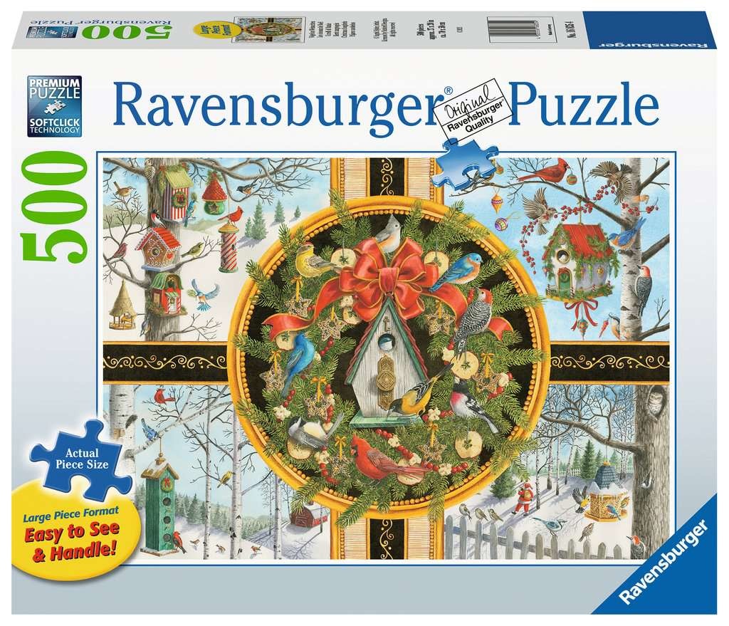 Ravensburger Ravensburger Puzzle 500pc Large Format Christmas Songbirds