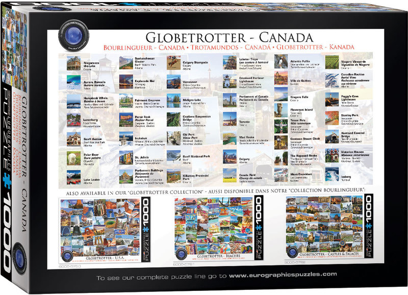 Eurographics Eurographic Puzzle 1000pc Globetrotter Canada