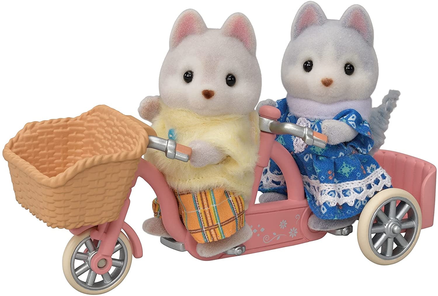 Calico Critters Calico Critters Tandem Cycling Set Husky Sister & Brother