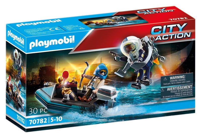 Playmobil Playmobil Police Jet Pack with Boat