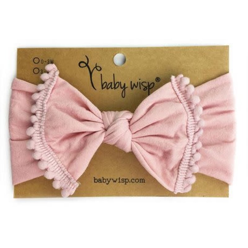 Baby Wisp Pom Pom Headband - Pale Pink Baby Wisp Pom Pom Headband - Pale Pink