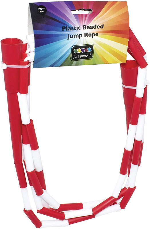 Just Jump It Just Jump It Skipping Rope Plastic Beaded Red