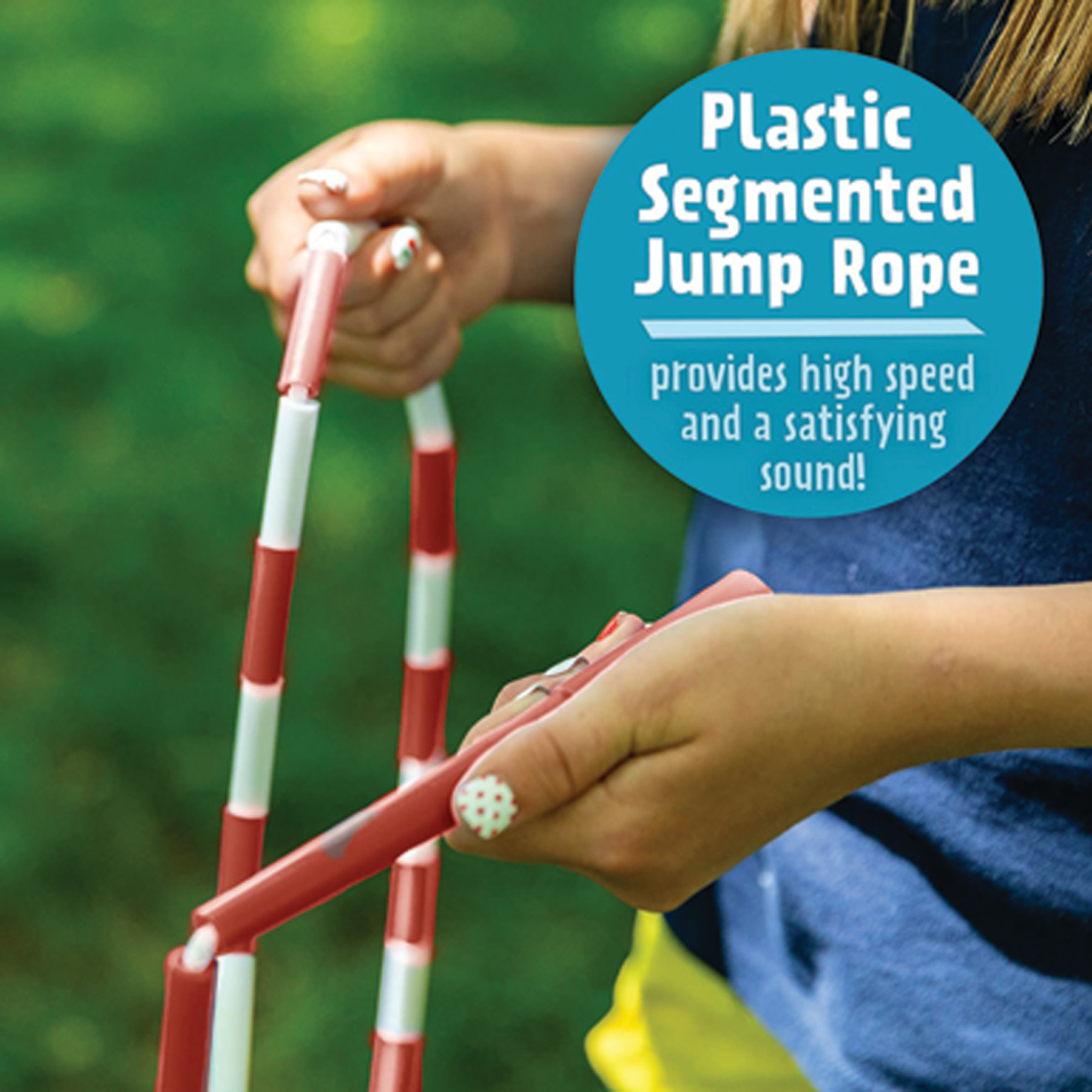 Just Jump It Just Jump It Skipping Rope Plastic Beaded Red