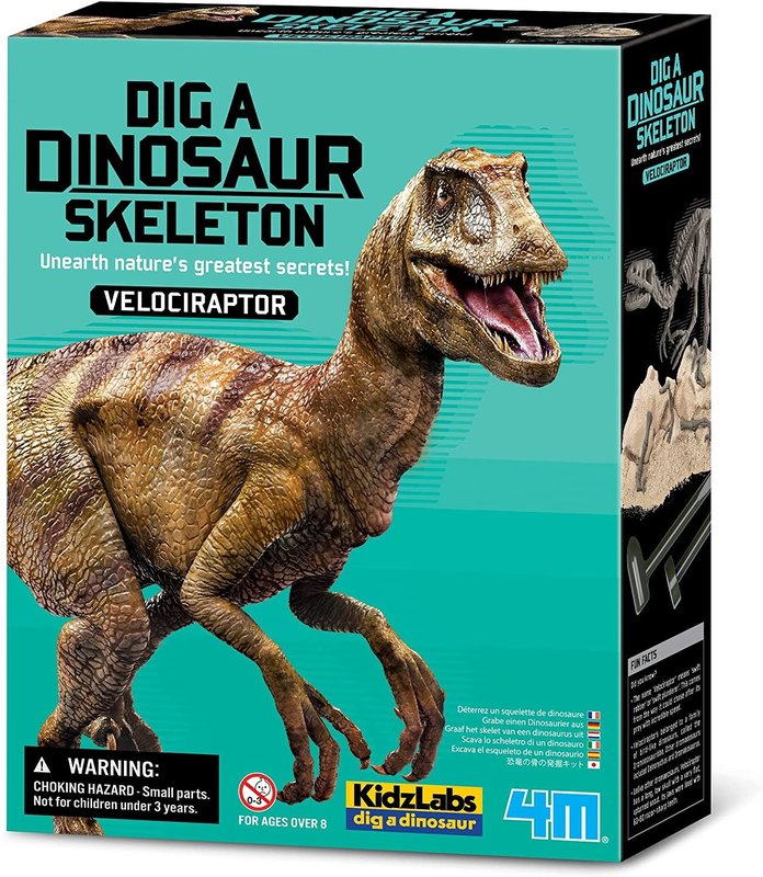 4M 4M Dinosaur Dig A Velociraptor