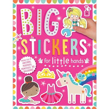 Make Believe Ideas Big Stickers For Little Hands Pink
