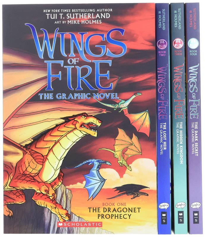 Wings of Fire Grapic Novels Box Set 1-4