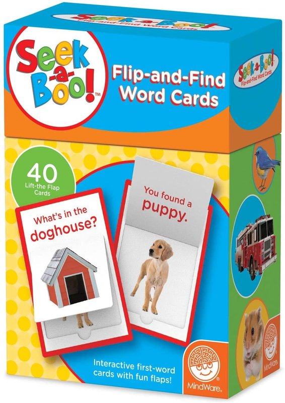 Mindware Mindware Game Seek-a-Boo Flip and Find Word Cards