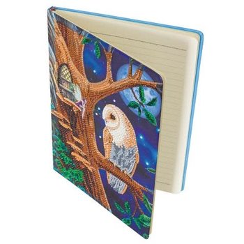 Crystal Art Notebooks Owl and Fairy Tree