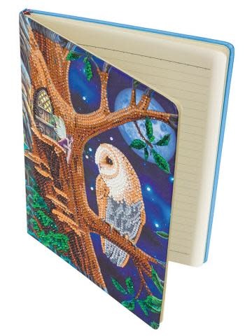 Crystal Art Notebooks Owl and Fairy Tree