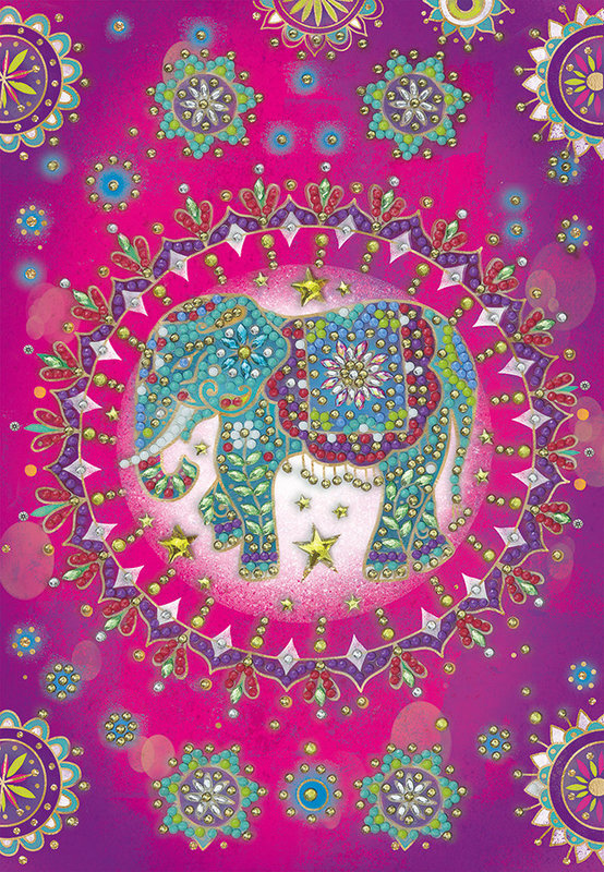 Crystal Art Notebooks Elephant Fantasy