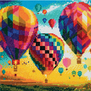 Crystal Art Medium Hot Air Balloon