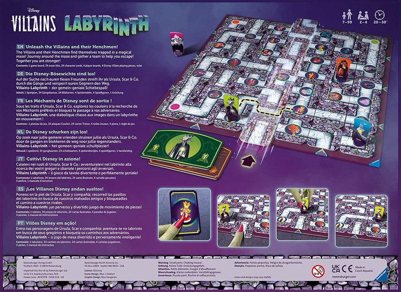 Ravensburger Labyrinth Game Disney Villains