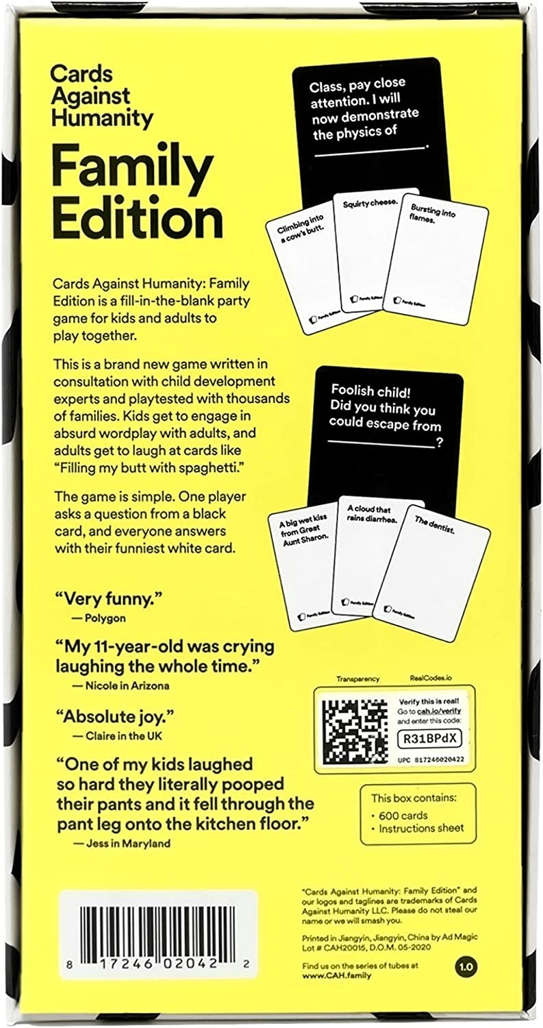 Cards Against Humanity Family Edition