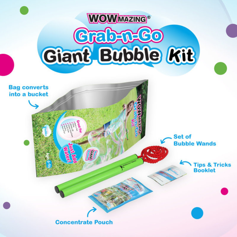WOWmazing Giant Bubble Kit Grab-n-Go