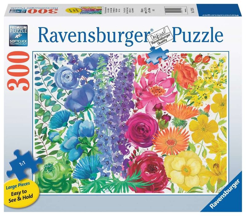 Ravensburger Puzzle 300pc Large Format Floral Rainbow
