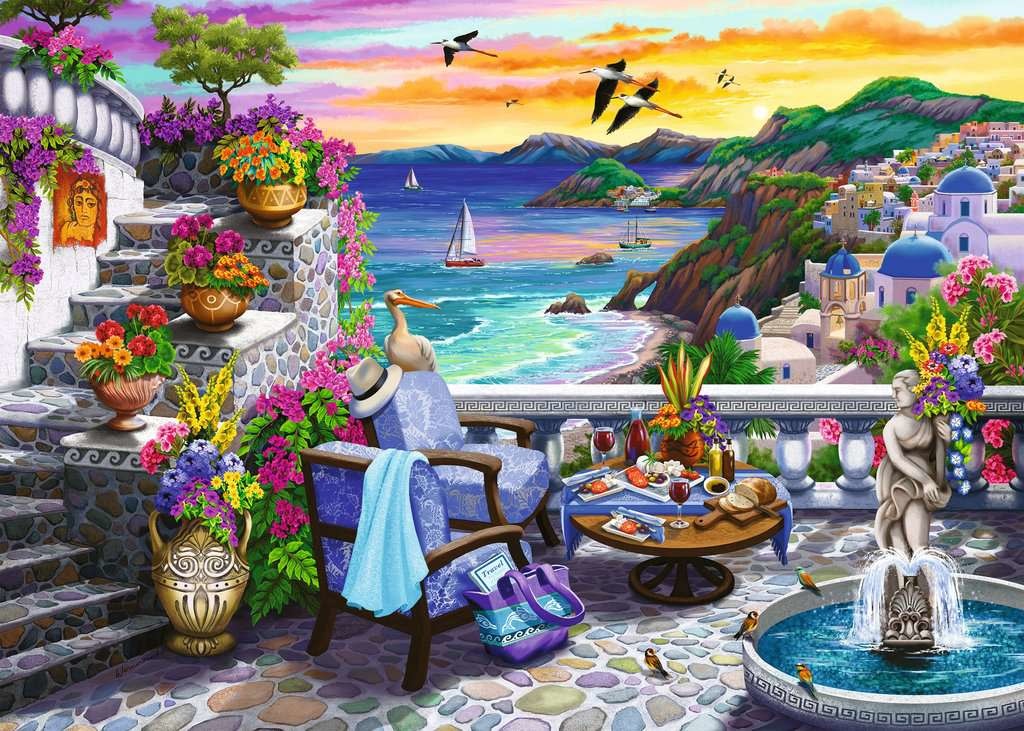 Ravensburger Puzzle 300pc Large Format Santorini Sunset