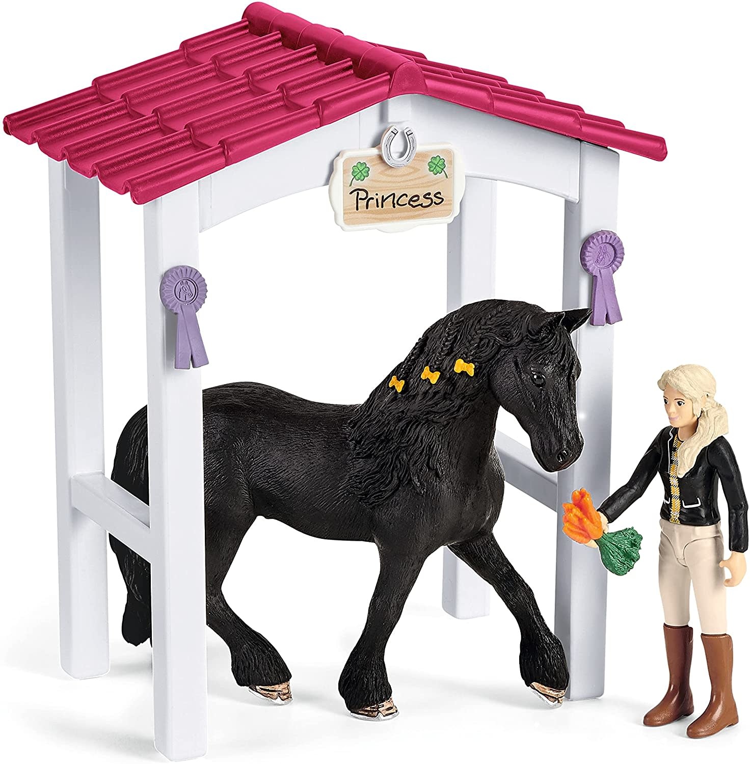 Schleich Schleich Horse Club Horse Stall with Horse Tori & Princess