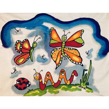 Artburn Artburn Pillowcase Butterfly Sky