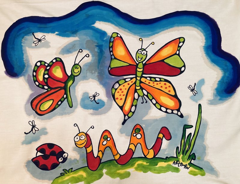 Artburn Artburn Pillowcase Butterfly Sky