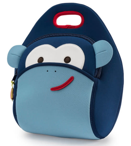 Dabbawalla Machine Washable Lunch Bag Blue Monkey