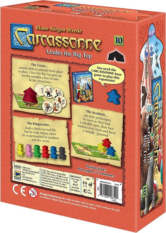 Z-Man Game Carcassonne Exp:10 Under The Big Top