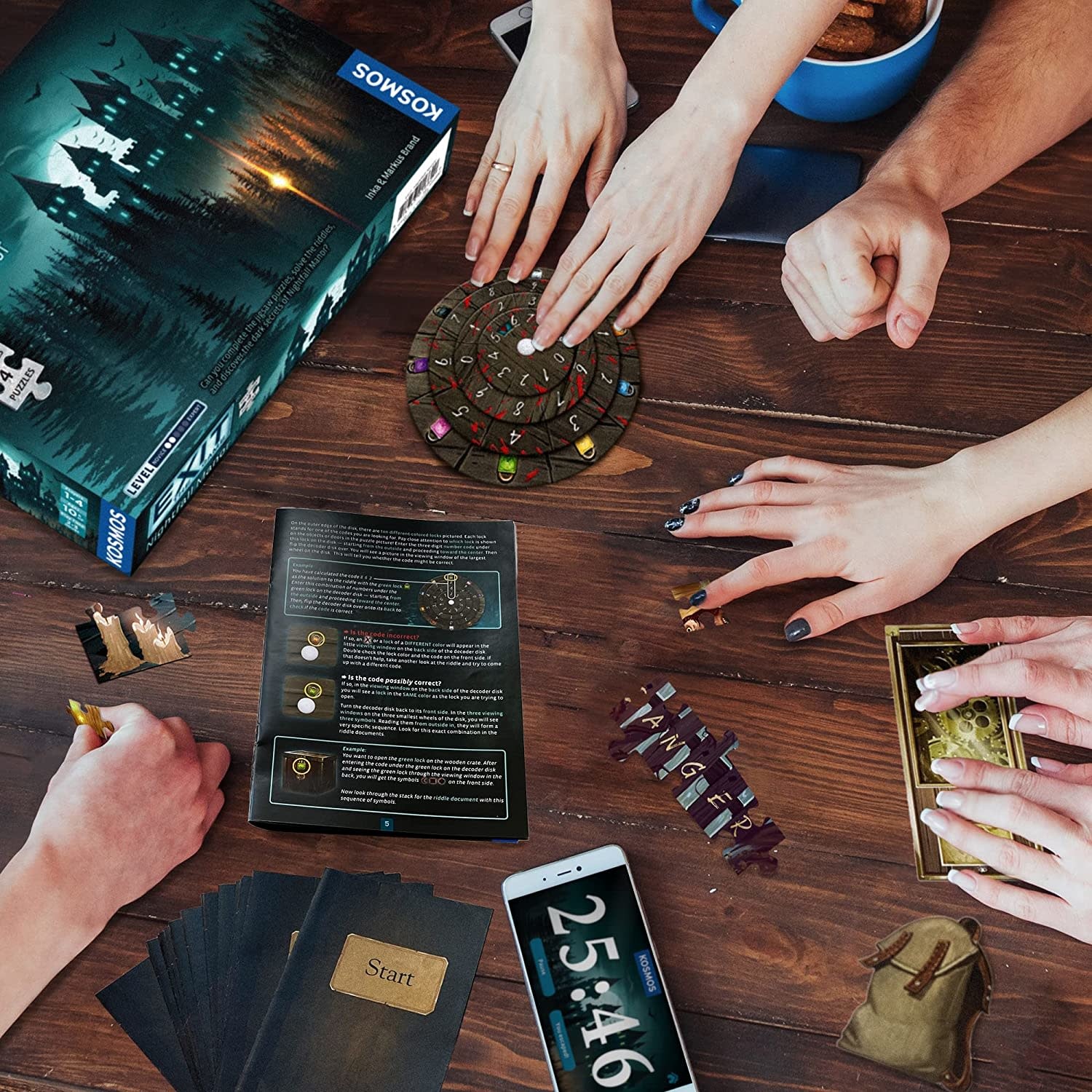 Thames & Kosmos Exit Game: Nightfall Manor (Level 2 with Puzzle)