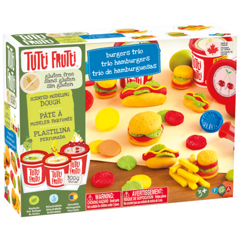 Tutti Frutti Tutti Frutti Modelling Dough Gluten Free Hamburgers Trio