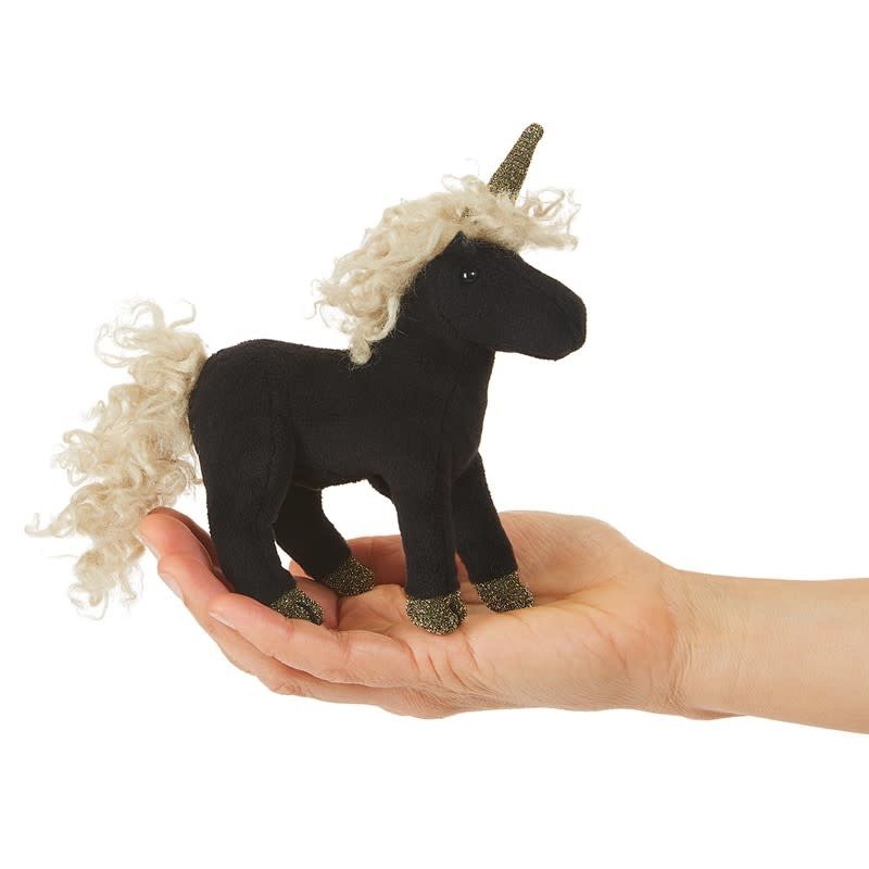 Folkmanis Folkmanis Puppet Mini Black Unicorn