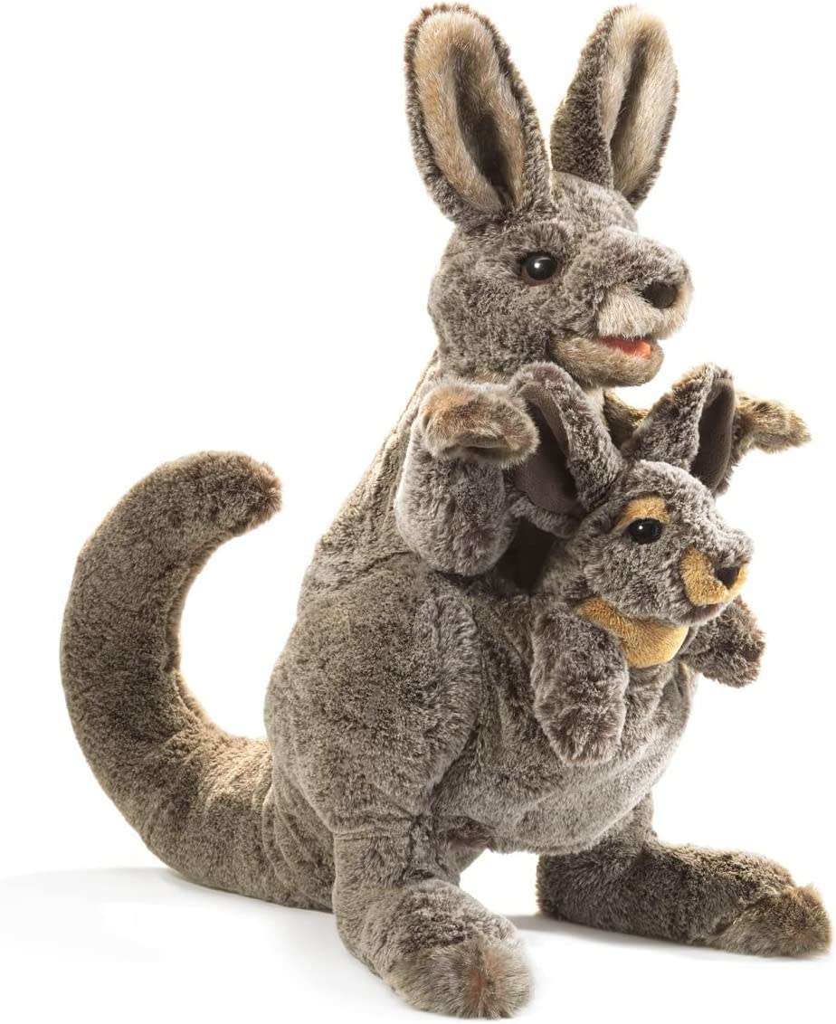 Folkmanis Folkmanis Puppet Kangaroo with Joey