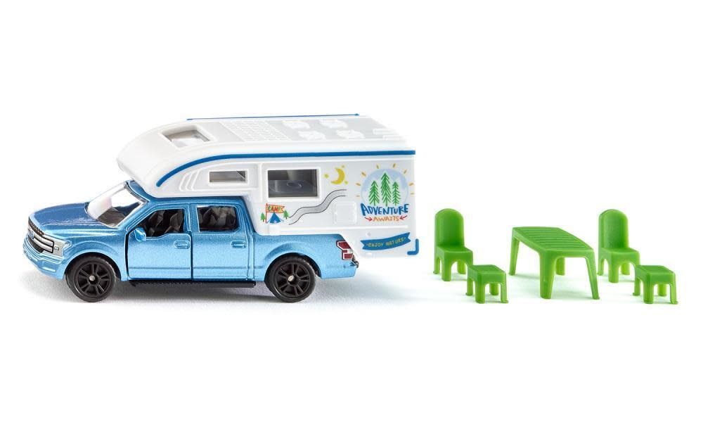 Siku Siku Die Cast Ford F150 Pick-Up Camper