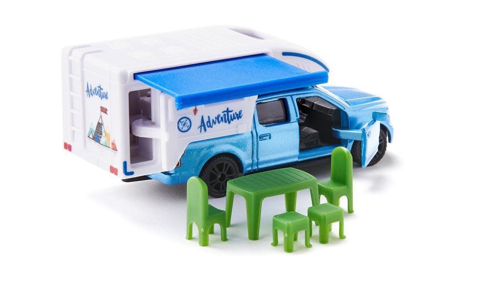 Siku Siku Die Cast Ford F150 Pick-Up Camper