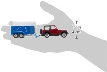 Siku Siku Die Cast Jeep with Horse Trailer