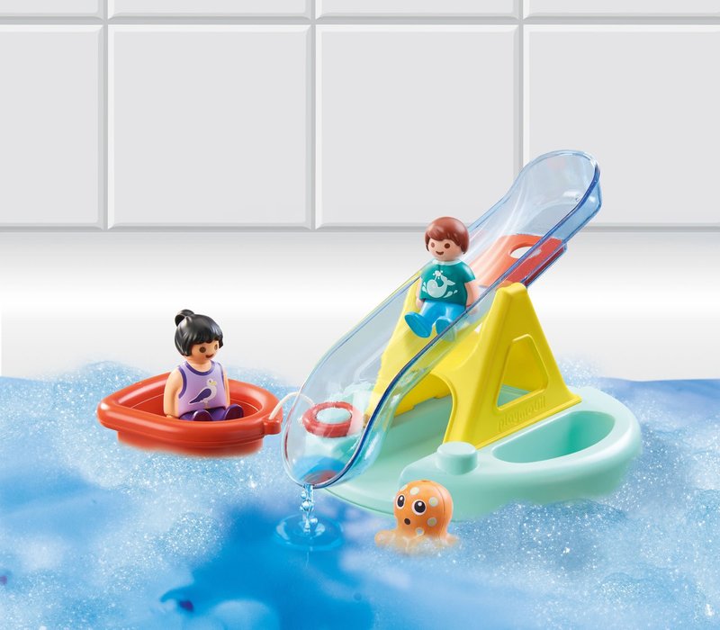 Playmobil Playmobil 123 Bathtime Bathing Island with Water Slide