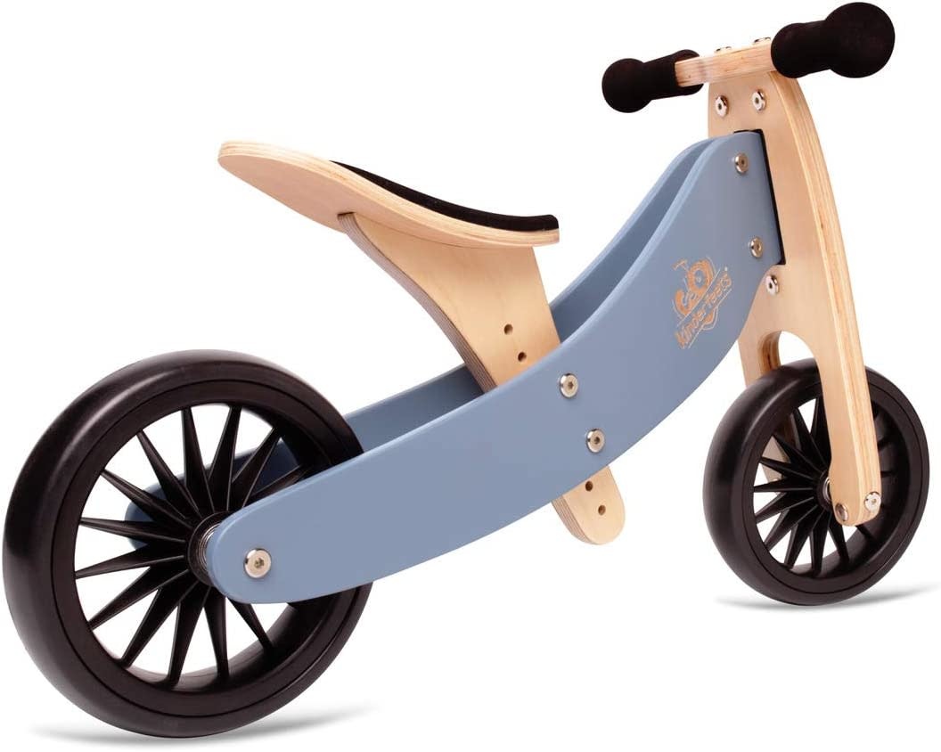Kinderfeets Kinderfeets Tiny Tots Plus Convertible Balance Bike Slate