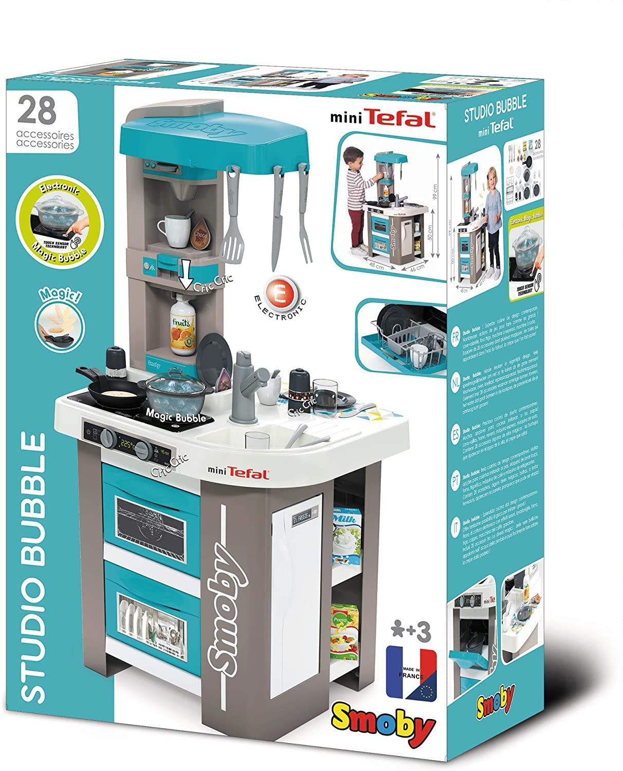 Smoby Kitchen Studio Bubble Tefal 28pc
