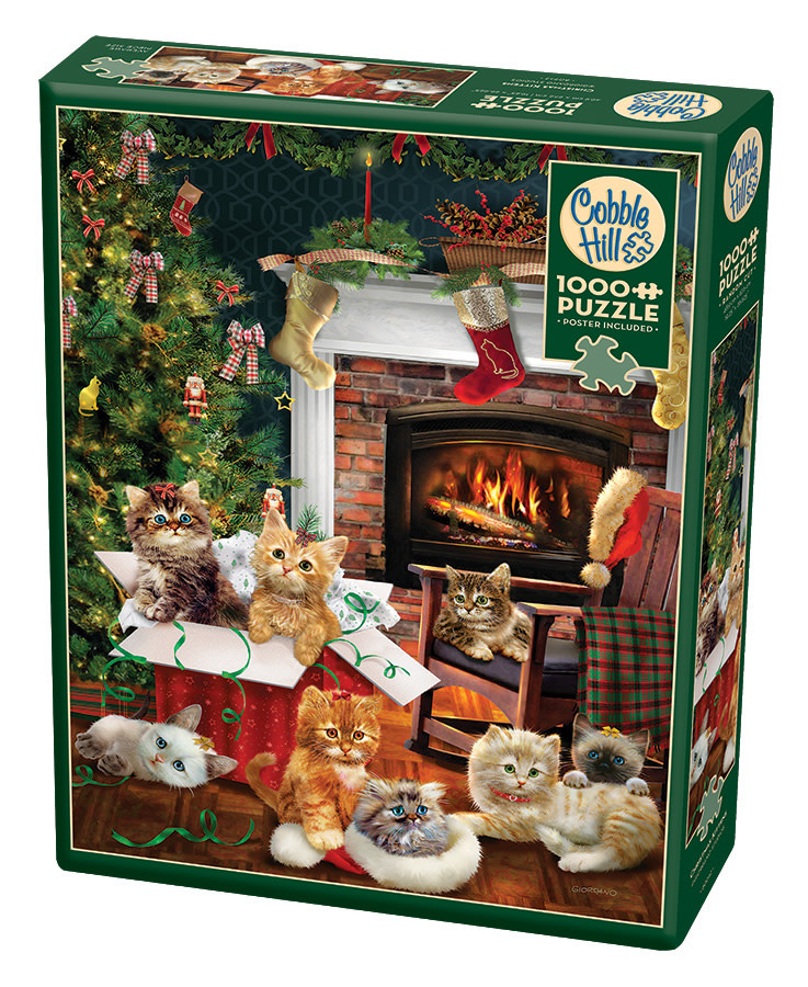 Cobble Hill Puzzles Cobble Hill Puzzle 1000pc Christmas Kittens