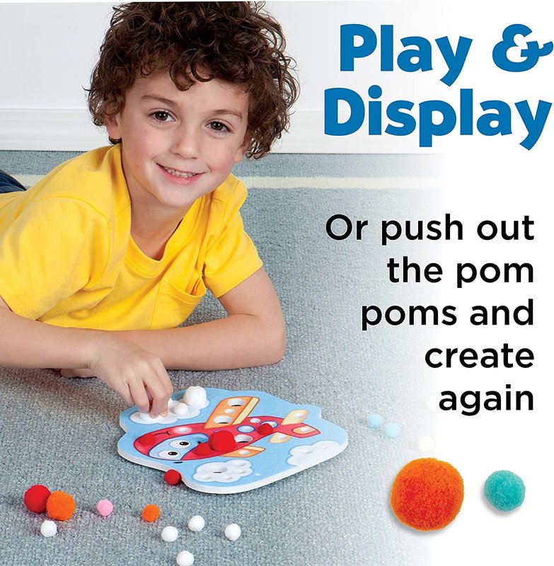 Creativity for Kids Creativity for Kids Sensory Pom Pom Pictures Transportation