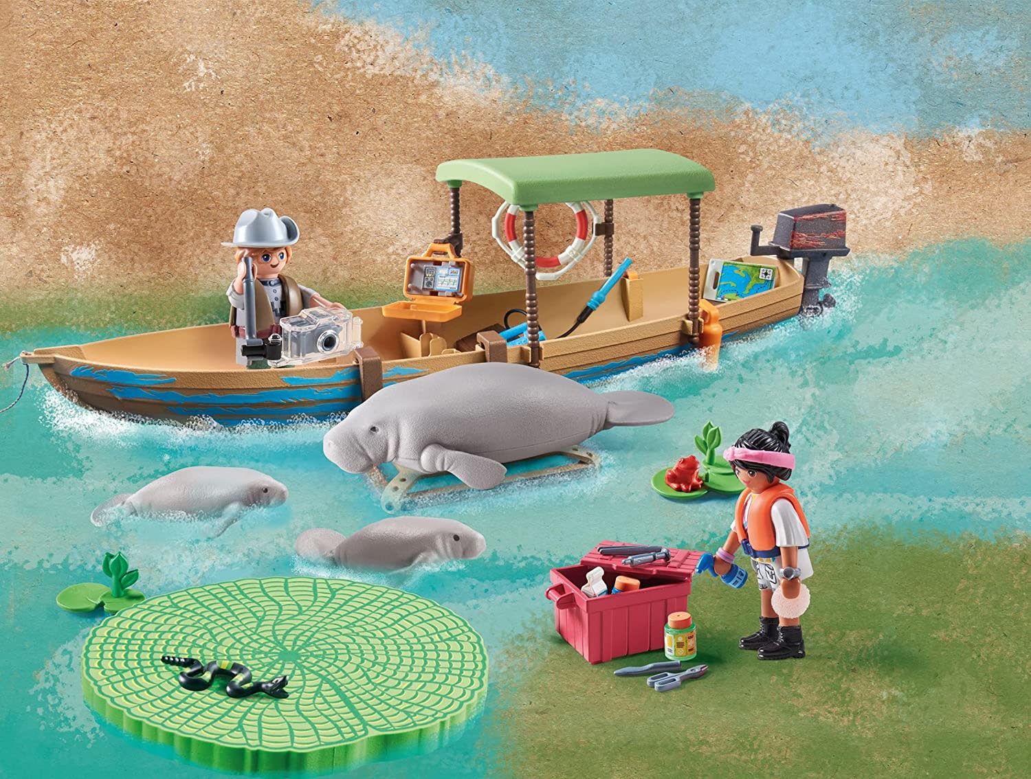 Playmobil Playmobil Wiltopia II Boat Trip to the Manatees