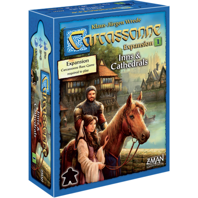 Z-Man Games Carcassonne Game Exp:1 Inns & Cathedrals