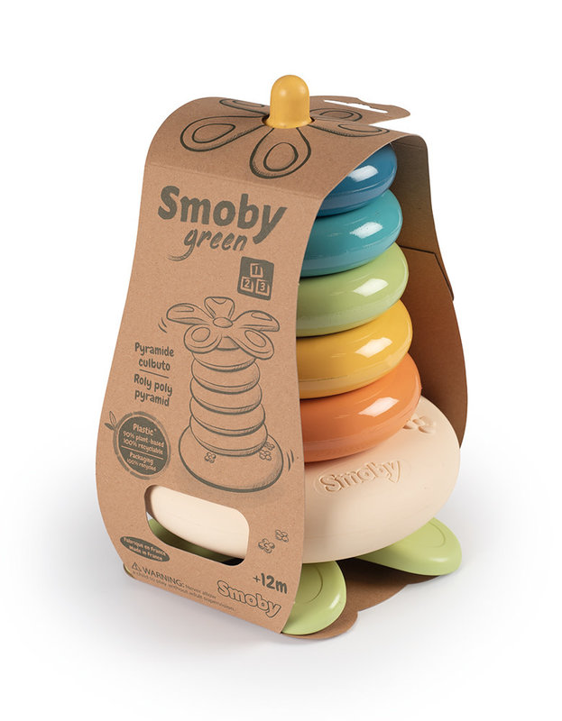 Smoby Green Roly Poly Pyramid