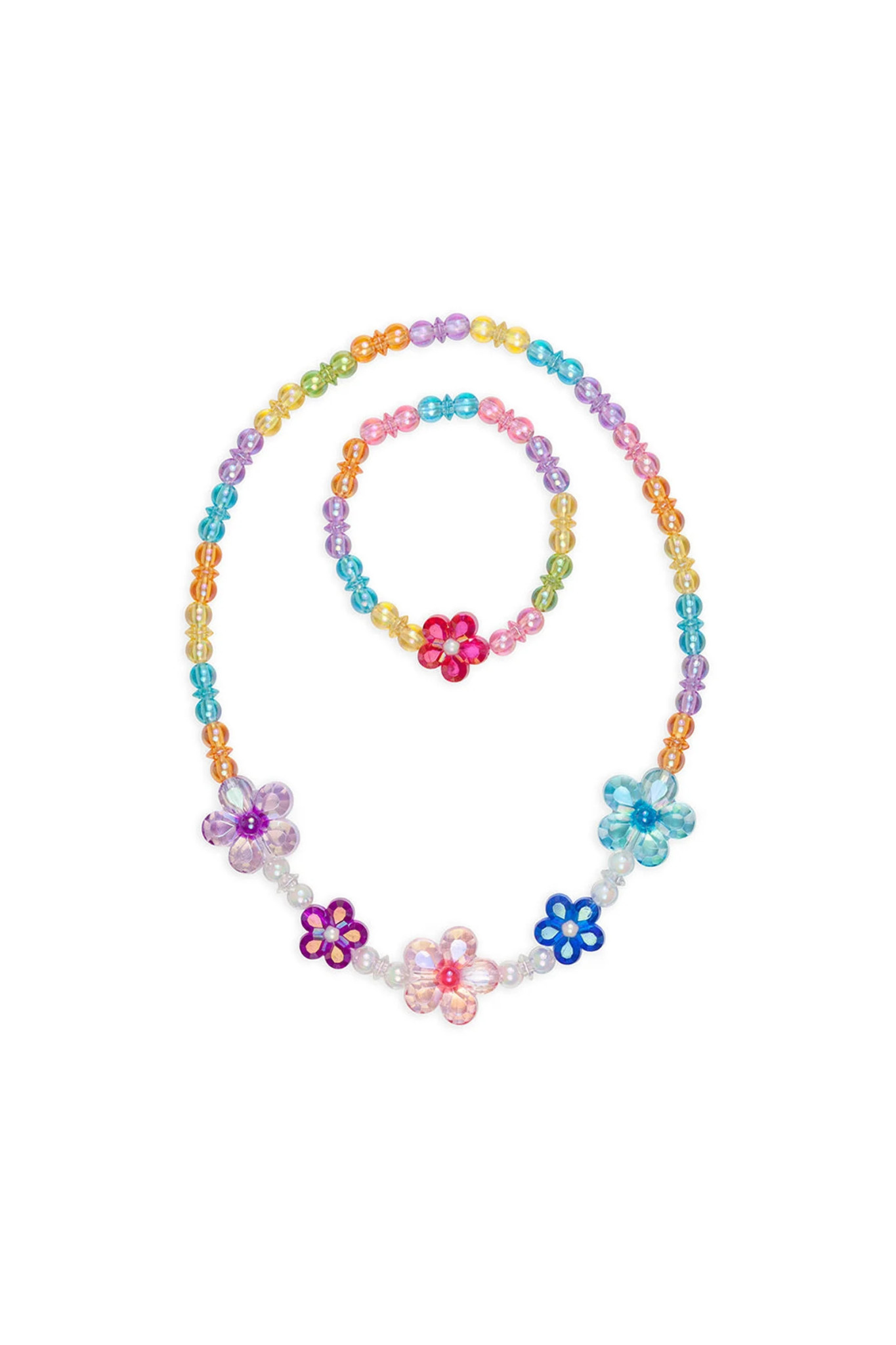 Great Pretenders Great Pretenders Blooming Beads Necklace & Bracelet Set, 2pc