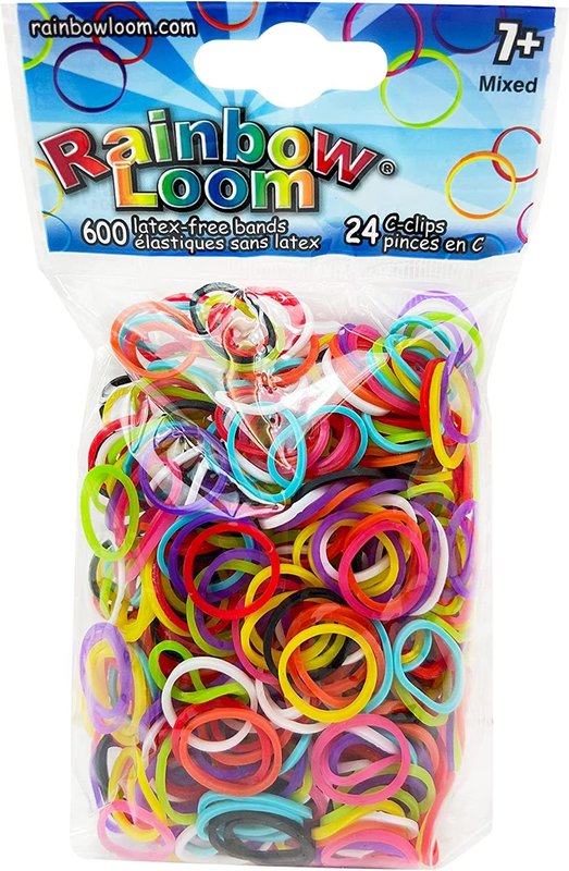 Rainbow Loom – Colour Bands Mix – Elastiques Multicolores (Import  Royaume-Uni)