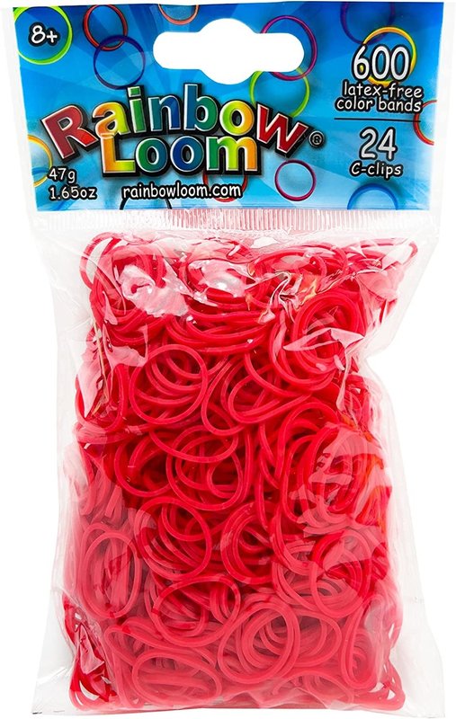 Rainbow Loom Rubber Bands Red