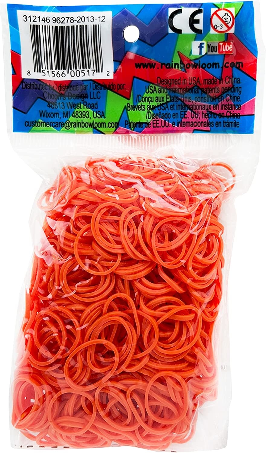 Rainbow Loom Rubber Bands Orange