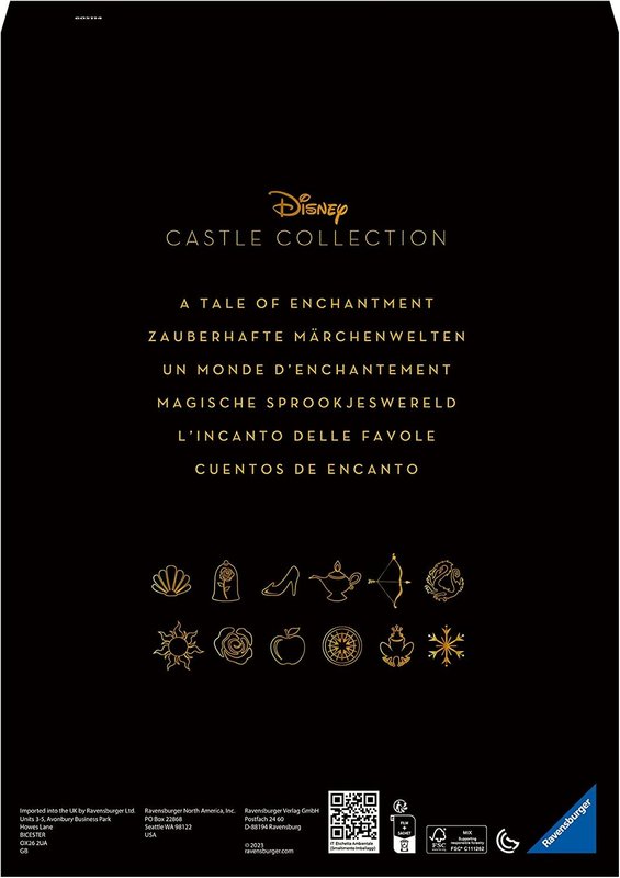 Ravensburger Ravensburger Puzzle 1000pc Disney Castles Cinderella
