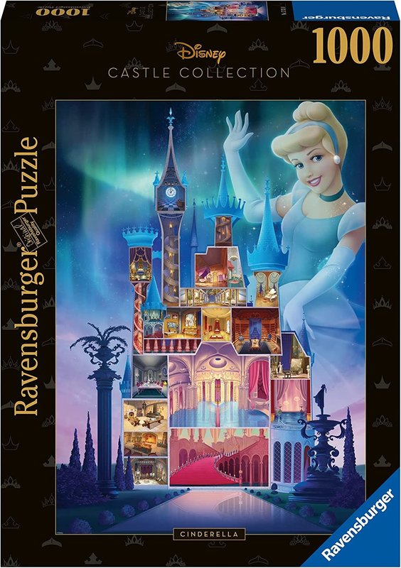 Ravensburger Ravensburger Puzzle 1000pc Disney Castles Cinderella