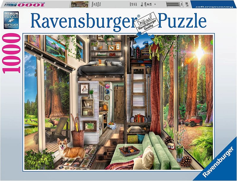 Ravensburger Ravensburger Puzzle 1000pc Redwood Forest Tiny House