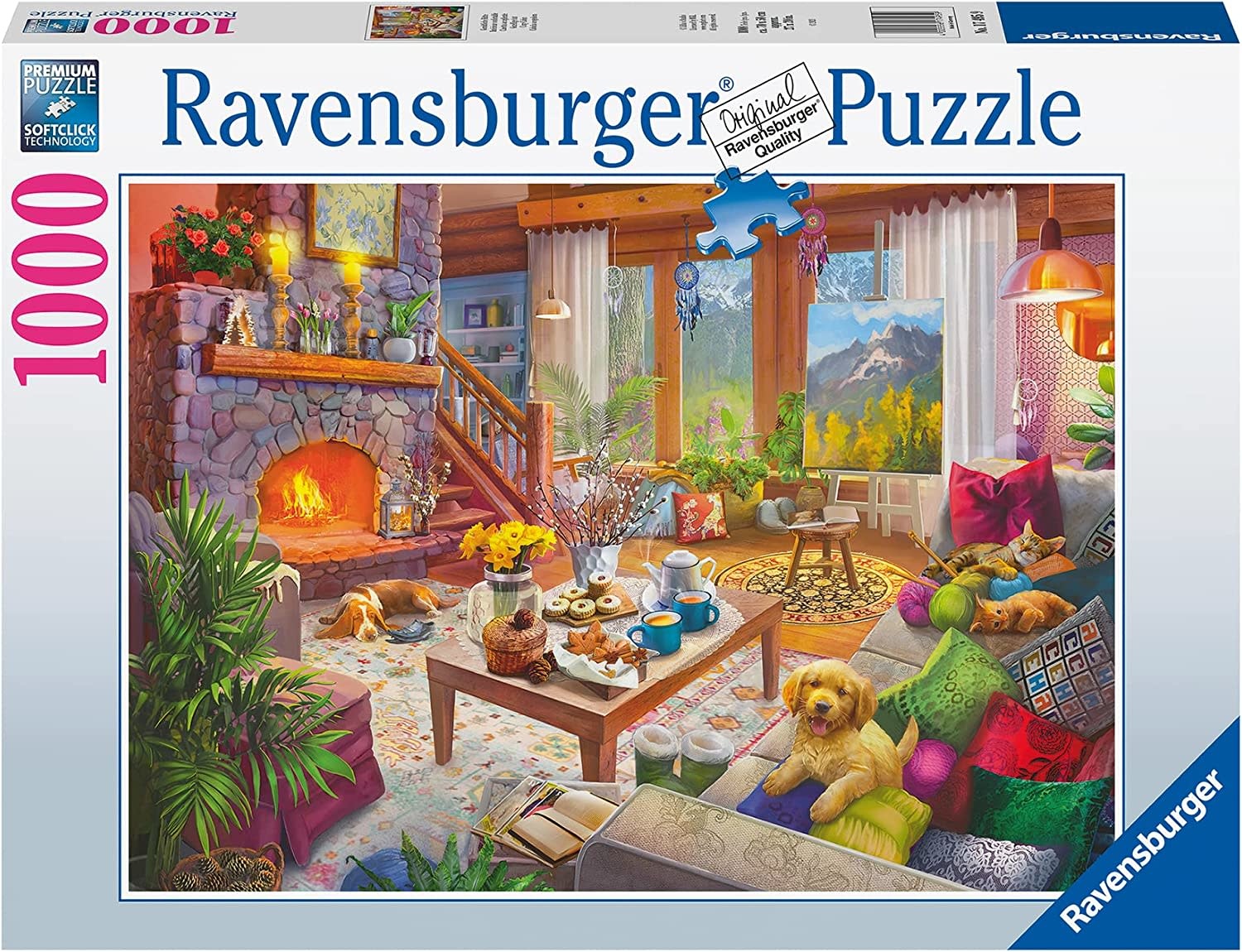 Ravensburger Ravensburger Puzzle 1000pc Cozy Cabin
