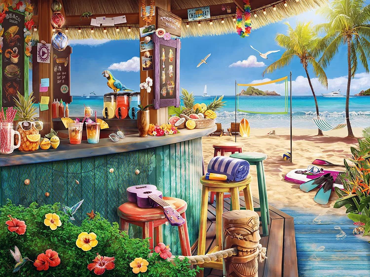 Ravensburger Ravensburger Puzzle 1500pc Beach Bar Breezes