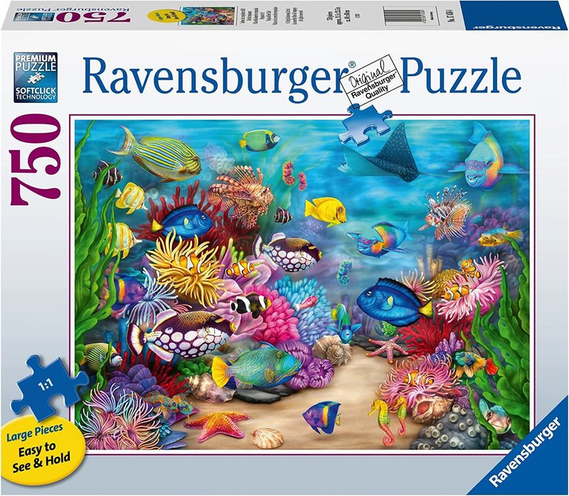Ravensburger Ravensburger Puzzle 750pc Large Format Tropical Reef Life